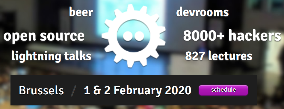 Two accepted talks at FOSDEM 2020 in Brussels